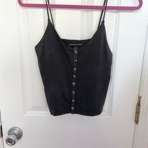 American Eagle Crop Top/Cami With Buttons